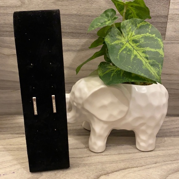 Jewelry - SWAROVSKI Crystal Pave Bar Dainty Earrings